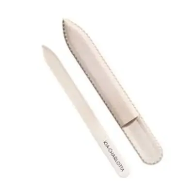 Kia-charlotta Beige glass nail file