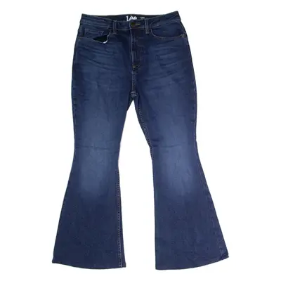 LEE High Rise Womens Jeans Blue Slim Flared Stone Wash W30 L28