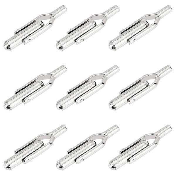 10Pcs 304 Stainless Steel Cuffinks