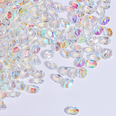 Pointed Back Resin Rhinestone Cabochons