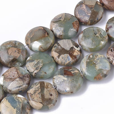Natural Aqua Terra Jasper Beads Strands