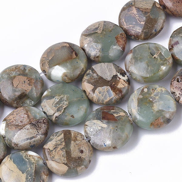 Natural Aqua Terra Jasper Beads Strands
