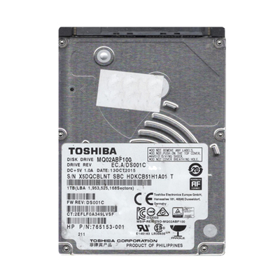 765153-001 HP 1TB 5400RPM SATA 6Gb/s 16MB Cache 2.5-Inch Hard Drive