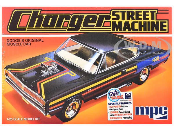 Skill 2 Model Kit 1967 Dodge Charger Street Machine 1/25 Scale Model by MPC