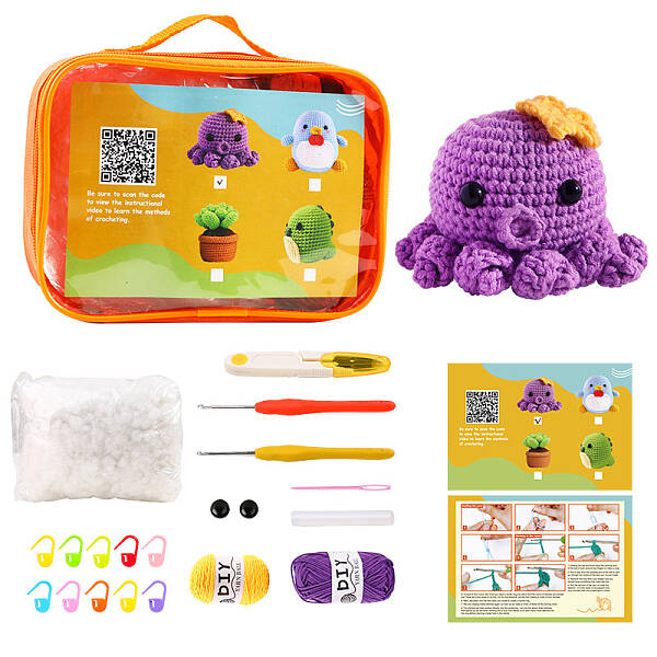 DIY Octopus Knitting Kits
