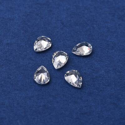 Teardrop-Shaped Cubic Zirconia Cabochons