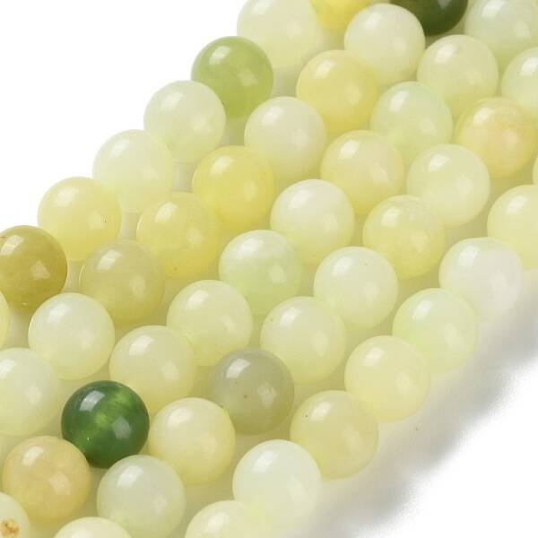 Natural New Jade Round Beads Strands