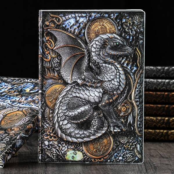 3D Embossed PU Leather Notebook