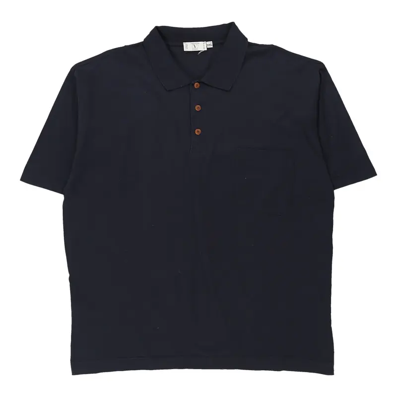 Valentino Polo Shirt - 2XL Navy Cotton