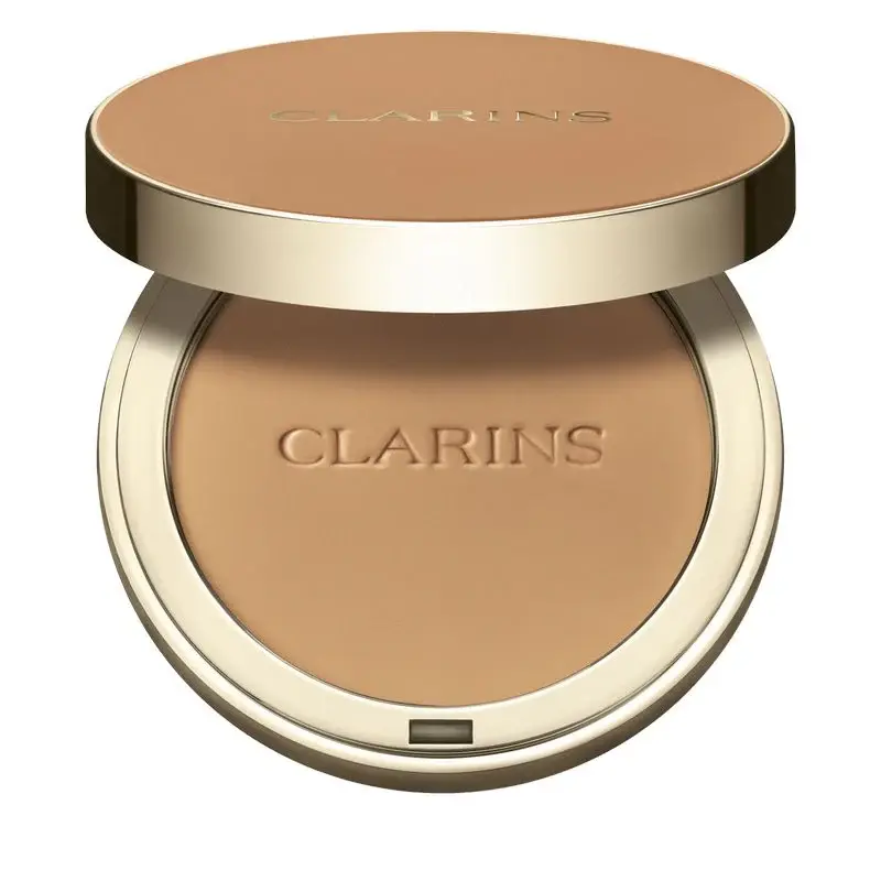 Clarins Ever Matte Mattifying Compact Powder, Enriched with Peach Milk Extract 05 - Medium Deep (10 G)