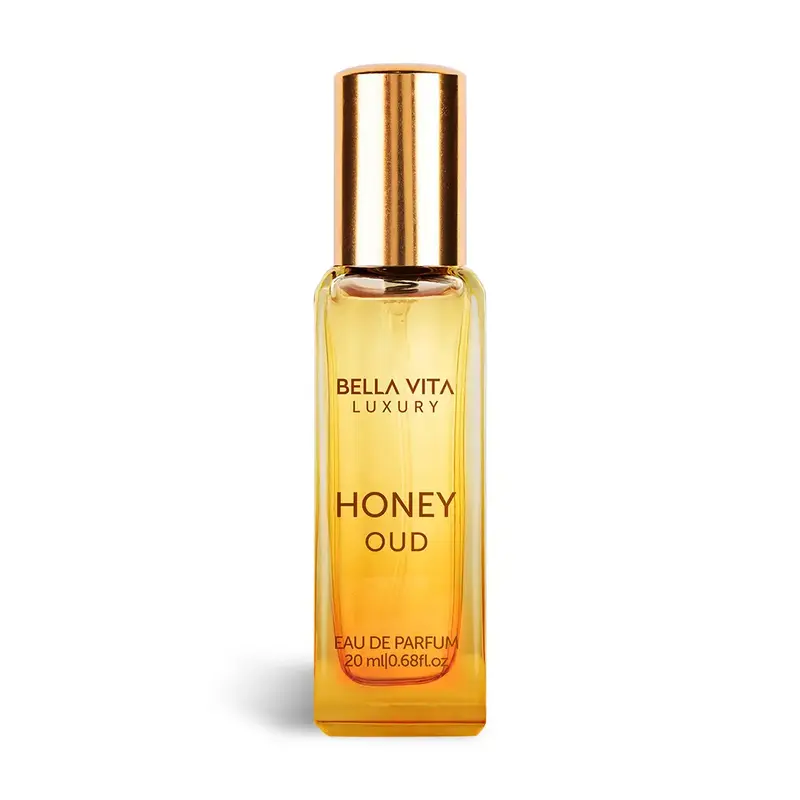 BellaVita Luxury's Honey Oud - 20 ml | Eau de Parfum | Patchouli, Vanilla, Bergamot | Floral & Spicy | Long Lasting | Mini Pe...