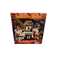 (1) 2024 Panini Donruss Optic Football Mega Box + (2) The Bobby Nine Mixed Memorabilia Football Bags PYT Break