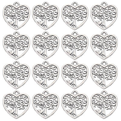 100Pcs Tibetan Style Alloy Pendants