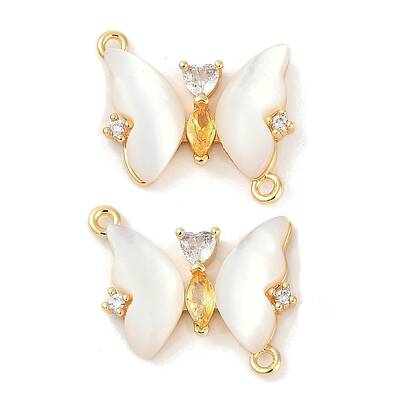 Brass Micro Pave Cubic Zirconia Pendants