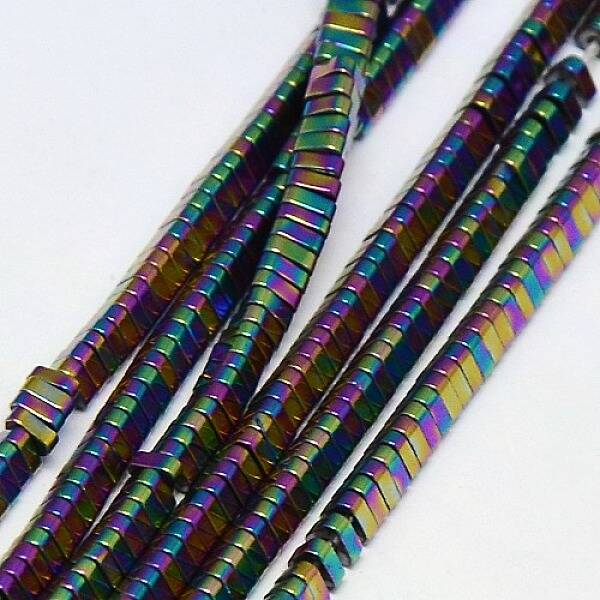 Electroplate Non-magnetic Synthetic Hematite Beads Strands