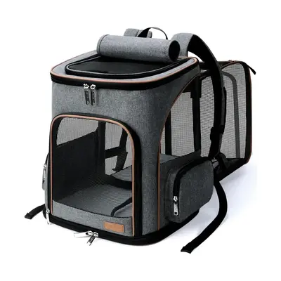 Cat Backpack Expandable Pet Carrier Backpack for Small Cats and Dogs, Airline-Approved Foldable Dog Carrier Backpack with Inn...