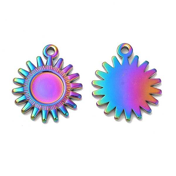 Ion Plating(IP) 304 Stainless Steel Pendant Cabochon Settings