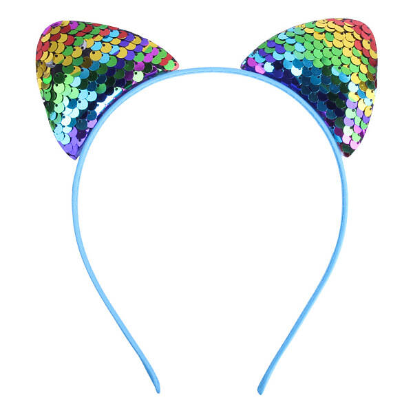 Cat Ears with Reversible Sequins Cloth Head Bands
