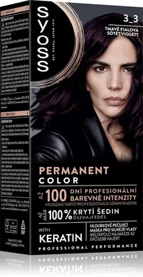 Syoss Permanent hair dye color 3_3 Dark Violet