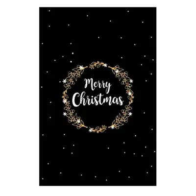 Memory Holiday Card™ - Black-Merry Christmas Gold