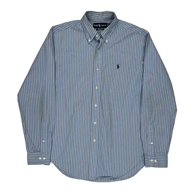 Ralph Lauren Striped Shirt - Medium Blue Cotton