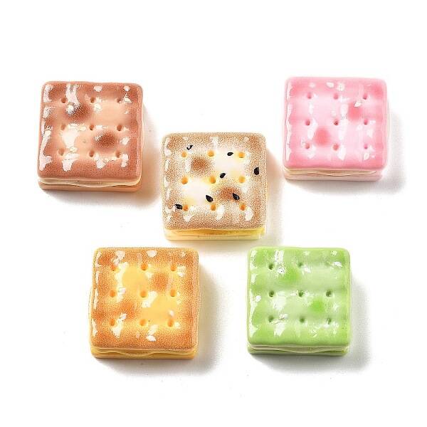 Cute Mini Cartoon Food Series Resin Cabochons