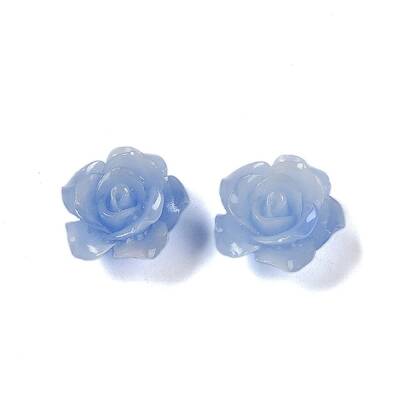 Synthetic Coral 3D Flower Rose Beads