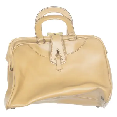 Womens Handbag Beige Leather