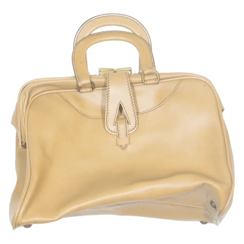 Womens Handbag Beige Leather