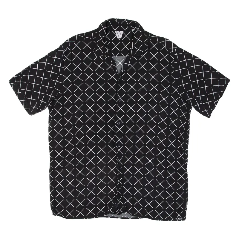 JACK&JONES Mens Shirt Black Striped L