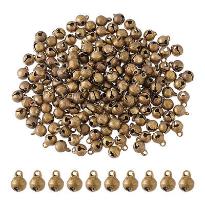 300Pcs Brass Bell Pendants