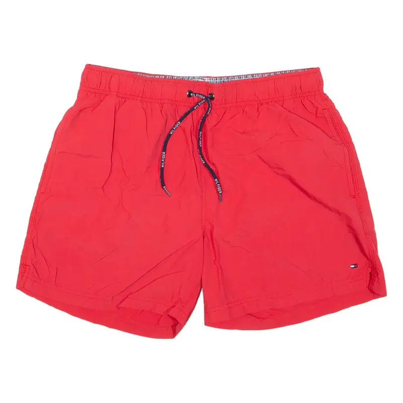 TOMMY HILFIGER Mesh Lining Mens Swimming Shorts Pink Relaxed M W32