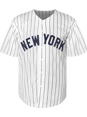 Sporty Men's Letter Patched V Neck Baseball Jersey, Loose Casual Striped Print Short Sleeve Button Sports T-Shirt, Fashion Me...