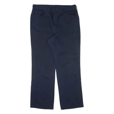 DICKIES Workwear Mens Trousers Blue Regular Straight W36 L30