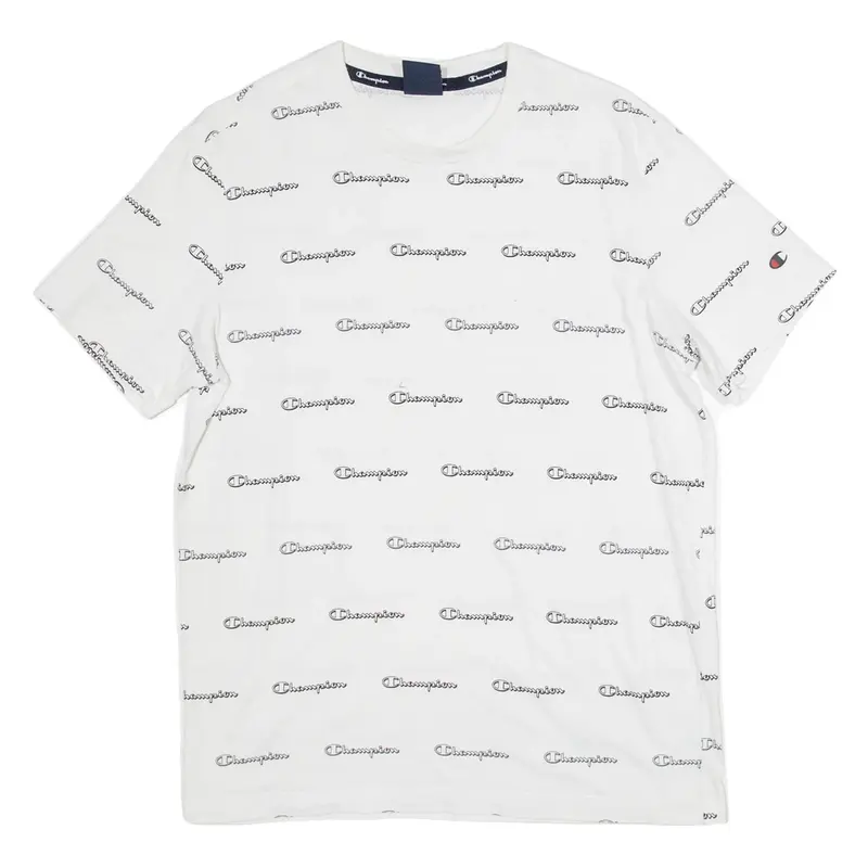 CHAMPION Womens T-Shirt White L