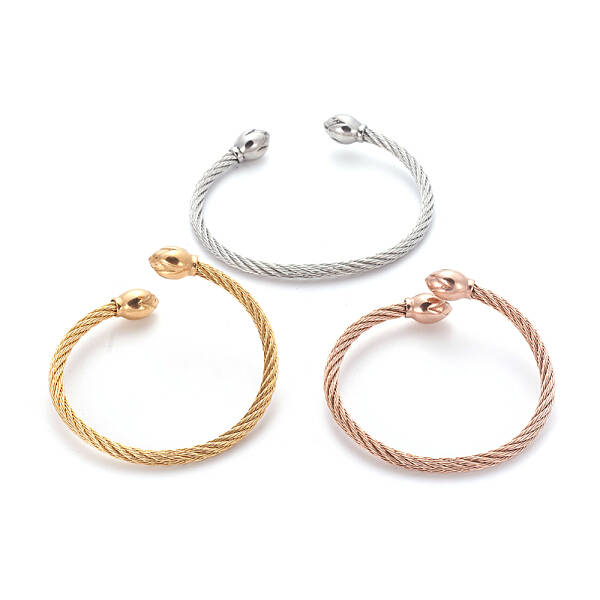 304 Stainless Steel Cuff Bangle Sets