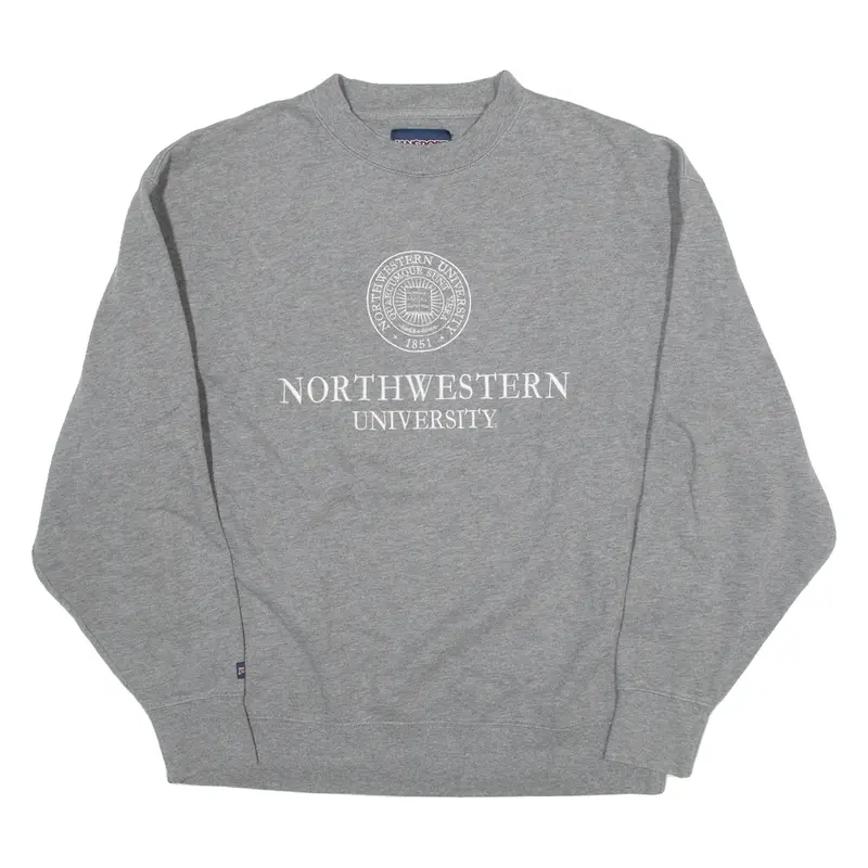 JANSPORT Northwestern University Womens Sweatshirt Grey 80s USA L