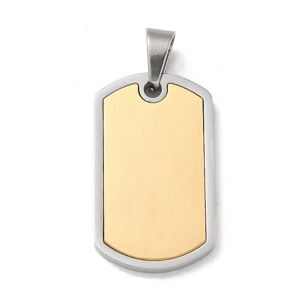 PVD Vacuum Plating 304 Stainless Steel Stamping Blank Tag Pendants