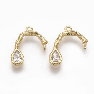 Brass Peg Bails Pendants
