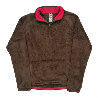 The North Face Fleece - Large Brown Polyester