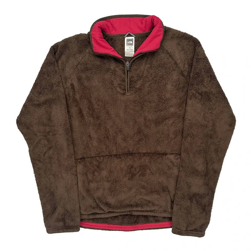 The North Face Fleece - Large Brown Polyester