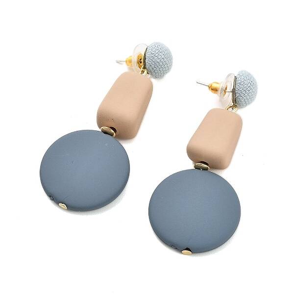 Alloy Plastic Studs Earrings for Women