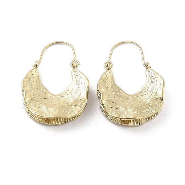 Ion Plating(IP) 304 Stainless Steel Hoop Earrings