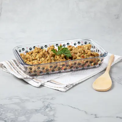 Paws to Bake Glass Baking Dish - Flourish Paws - Square