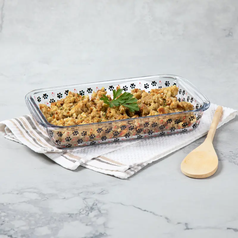 Paws to Bake Glass Baking Dish - Flourish Paws - Square