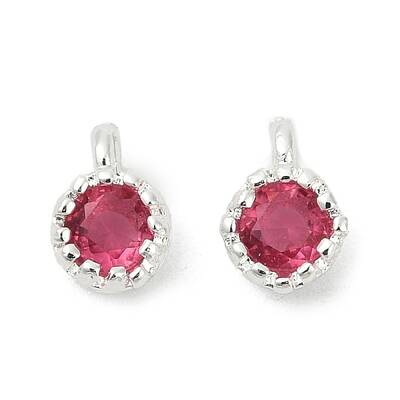 Brass Pave Cubic Zirconia Pendants