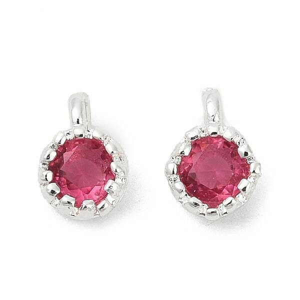 Brass Pave Cubic Zirconia Pendants