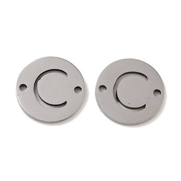 Non-Tarnish 201 Stainless Steel Hollow Flat Round Links