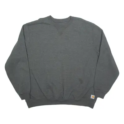 CARHARTT Relaxed Fit Mens Sweatshirt Grey 2XL