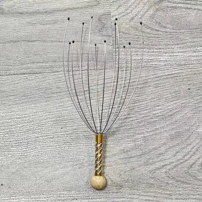 Octopus Head Design Massage Machine, Metal Head Massager With Handle, Deep Point Massage Tool For Scalp Relaxation, Anxiety D...